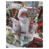 SUGAR PLUM FAIRY STYLE SANTA W/ CANDY CANE