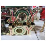 (3) GOLDTONE JOY SIGN DECOR