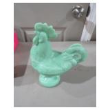 JADEITE ROOSTER ON NEST
