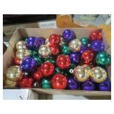 VTG MULTI-COLOR GLASS ORNAMENTS