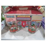 VTG 1989HOLIDAY LIBBY HOLLY&BERRY GLASSES S/8 IN B