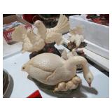 COLLECTION DOVE, PIGEON, DUCKS FIGURINES