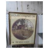 FRAMED HOMECOMING 1986 CABIN PRINT
