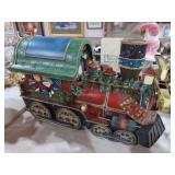 LARGE METAL CHRISTMAS TRAIN