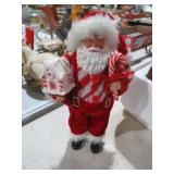 SANTA W/ CANDY CANE HOUSE