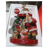 COCA COLA SANTA FIGURE W/ PLATE