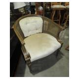 BARREL BACK SHAPED SIDE CHAIR