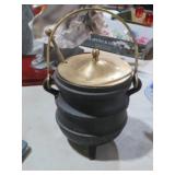 CAST IRON/ BRASS SMUDGE POT WITH FIRE STARTER