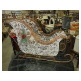 NICE OUTDOOR CHRISTMAS LIGHTED SLEIGH - WORKS