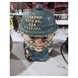 VINTAGE JAPAN GRANDMA COOKIE JAR