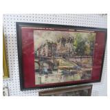 FRAMED FRENCH BRIDGE  PRINT