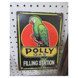 METAL POLLY GAS ADV. SIGN