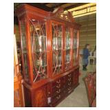 THOMASVILLE CHERRY 5 DWR/6DR 2 PC CHINA HUTCH