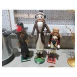 (3) WOOD NUTCRACKERS