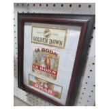 FRAMED CIGAR ADV. PIECE