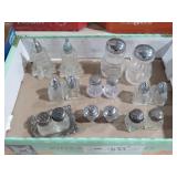 COLLECTION OF GLASS SALT & PEPPER SHAKERS