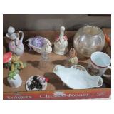 COLLECTION OF BELLS. FIGURINES & MISC