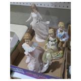 COLLECTION OF  BISQUE FIGURES