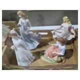 COLLECTION OF  BISQUE FIGURES