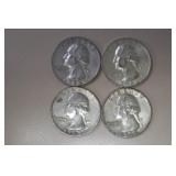 (2) 1964 P, (2) 1964 D WASH. QUARTERS 90%