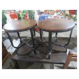 SOLID WOOD COFFE TBL & (2) RD END TA BLES