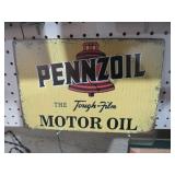 METAL PENNZOIL MOTOR OIL ADV. SIGN