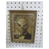 FRAMED ODDITY SCARY PICTURE