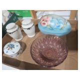 COLLECTION OF S& P, PAINTED EGG, BOWL