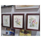 (3) ARTIST SIGNED FLORA L PRINTS