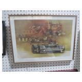 FRAMED  RACE TO LEMANS PICTURE
