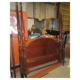 QUEEN SZ CHERRY POSTER BED