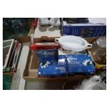 COLL. OF CHRISTMAS LIGHTS & CHINA DISH NO LID