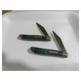 (2) OLD TIMER ONE BLADE KNIVES