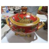 HANDPAINTED TUREEN W/ LID