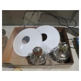 COLLECTION OF OIL LAMP PARTS