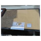 CORK BULLETIN BOARD & CORK PIECES