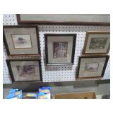 (5) FRAMED PRINTS