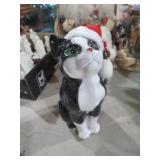 VTG CERAMIC CHRISTMAS CAT