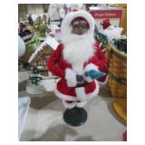 VTG BYERS CHOICE BLK SANTA - THE CAROLERS 1992