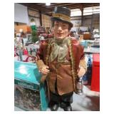 MAN CAROLER W/ LANTERN & CANE