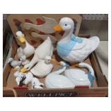 COLLECTION OF CERAMIC DUCKS, S& P,MISC