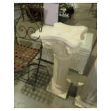 HEAVY PLASTER COLUMN PLANTSTAND