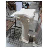 HEAVY PLASTER COLUMN PLANTSTAND