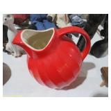 HALL RED CERAMIC PITCHER
