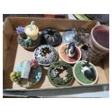 COLLECTION OF DECORATED CANDLE TOPPERS