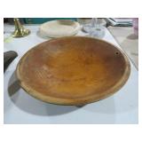 PRIMITIVE 12" WOOD DOUGH BOWL