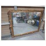 LARGE GOLD ORNATE WALL MIRROR