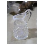 VINTAGE FENTON FRENCH HOBNAIL OPALESCENT CRUET