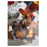 VINTAGE ENAMEL & COPPER TABLETOP DECOR SCULPTURE