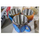 UNIQUE MINERAL CRYSTAL & STAINLESS STEEL COFFEE MU